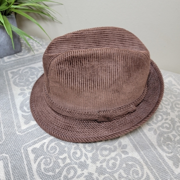 Vintage | Beacon Hill | S Brown Corduroy Fedora - Picture 12 of 12